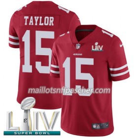 Maillot San Francisco 49ers Trent Taylor 15 Nike Rouge 2020 Super Bowl LIV - Homme